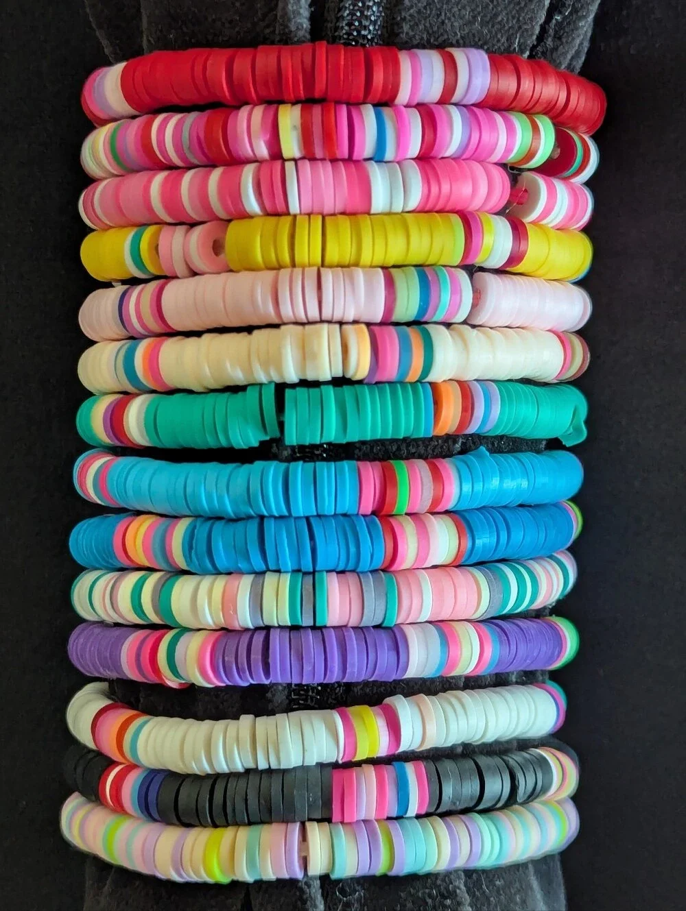 Multicolor Taylor Swift Inspired Beaded Stretch Bracelet Set Friendship Elastic